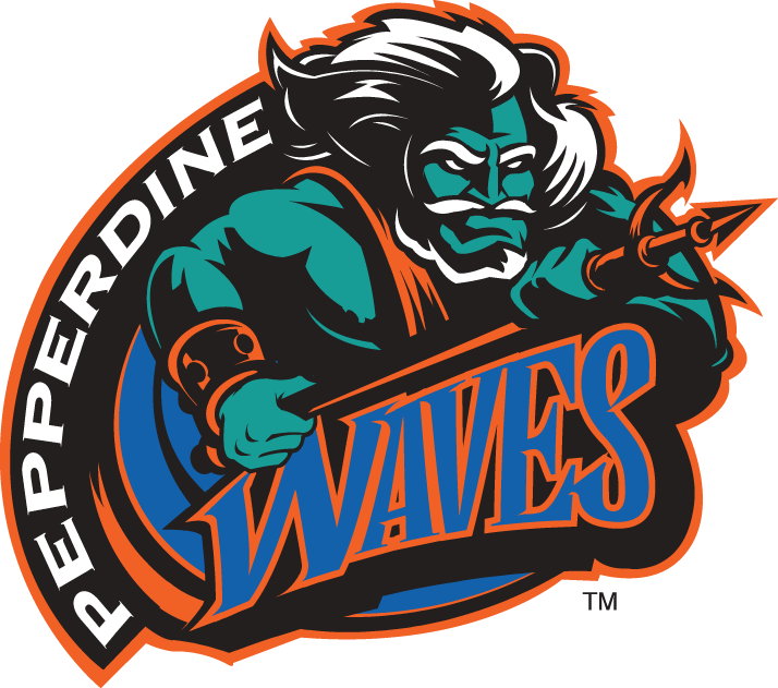 Pepperdine Waves 1998-2003 Primary Logo diy iron on heat transfer